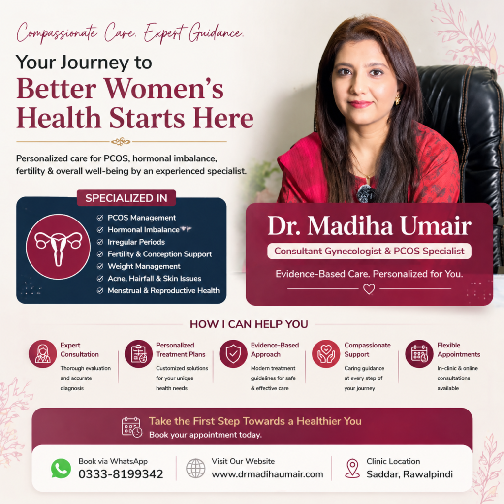 PCOS doctor in Rawalpindi: Dr Madiha Umair